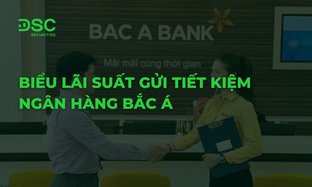 Biểu lãi suất gửi tiết kiệm ngân hàng Bắc Á Bank