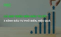 Có 600 triệu nên đầu tư gì? 3 kênh đầu tư phổ biến, hiệu quả