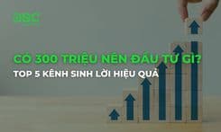 Có 300 triệu nên đầu tư gì? Top 5 kênh sinh lời hiệu quả